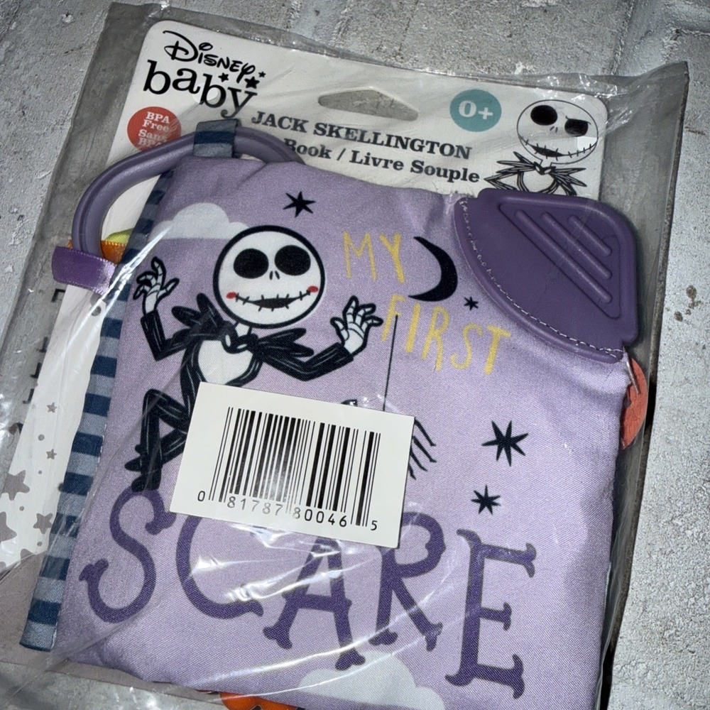 Disney Baby Jack Skellington Soft Book The Nightmare Before Christmas NIP